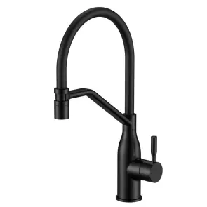 Змішувач для кухні MIXXUS PREMIUM GRAVITY 017 (NUT) BLACK REFL.BLACK (Колір чорн.+силік.вилив чорний) (MI8408) №1