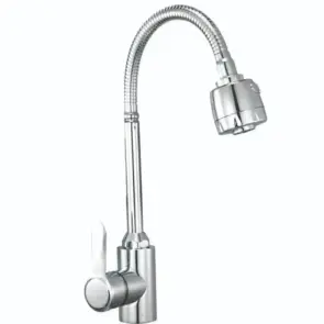 Змішувач для кухні Zerix Eza-011 Chrome Reflector з рефлекторним виливом з нерж. сталі (колір хром) (ZX6141) №1