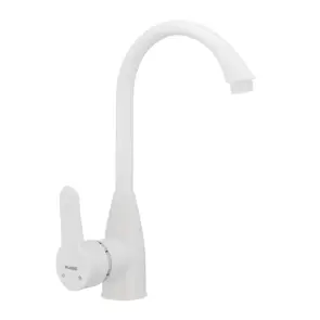 Смеситель для кухни Plamix Mario-011 (W) белый (без подводки) (PM0014) №1