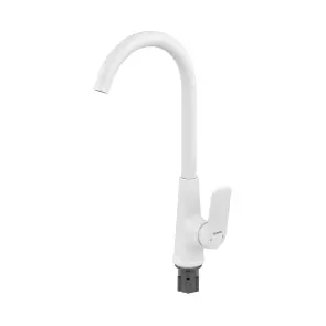 Смеситель для кухни Plamix Lucas-011 SET White с подводом (PM0714) №5