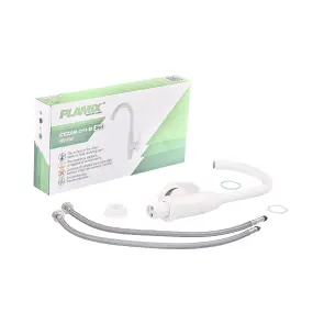 Смеситель для кухни Plamix Cezar-011-B SET White (с подводкой) (PM0667) №2