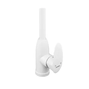 Смеситель для кухни Plamix Cezar-011-B SET White (с подводкой) (PM0667) №5