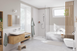 Одноважільний змішувач для ванни Grohe Cubeo (1018140000) №3