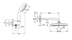 Душова система Grohe Grohtherm SmartControl (26416SC3) №5