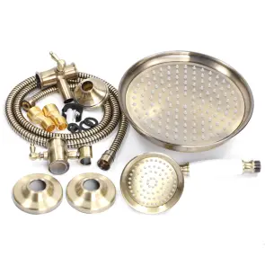 Душова колона зі змішувачем Бронзова Mixxus Premium Vintage 009-J (MI2865) №3