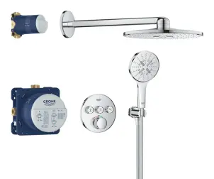 Душова система прихованого монтажу з термостатом Grohe Grohtherm SmartControl (34863000) №1