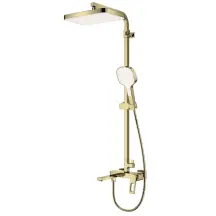 Душевая колонна со смесителем KOER KB-56031-12 3 функции (Цвет матовое золото) (KR5974)