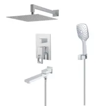 Душевая система встроенная KOER KB-66009-01 3 функции (Цвет хром) (KR6019)