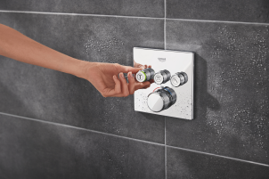 Душевая система скрытого монтажа на 3 выхода с термостатом Grohe Grohtherm SmartControl (34864000) №5