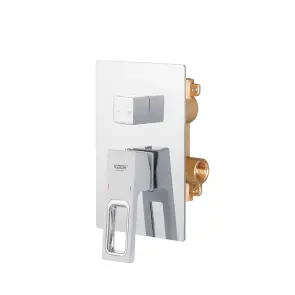 Душевая система встроенная KOER KB-66009-04 3 функции (Цвет хром+белый) (KR5990) №8