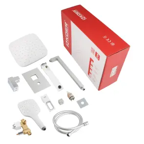 Душевая система встроенная KOER KB-66009-04 3 функции (Цвет хром+белый) (KR5990) №11