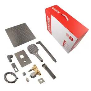 Душевая система встроенная KOER KB-66009-07 3 функции (Цвет графит) (KR5991) №7