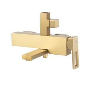 Душова колона зі змішувачем KOER KB-56009-12 3 функціі (Колір матове золото) (KR5989) №7