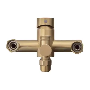 Душова колона зі змішувачем Zerix Rex-009-J Brushed Gold з нерж. сталі (Колір мат. золото) (ZX6125) №5