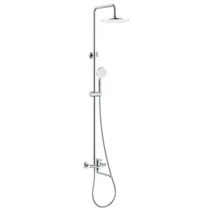 Душевая колонна со смесителем Zerix Rex-009-J Chrome с нерж. стали (Цвет хром) (ZX6124) №1