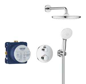 Душевая система скрытого монтажа с термостатом Grohe Grohtherm (34872000) №4