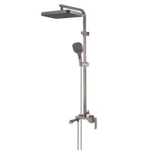 Душевая колонна со смесителем KOER KB-56037-07 3 функции (Цвет графит) (KR6002)