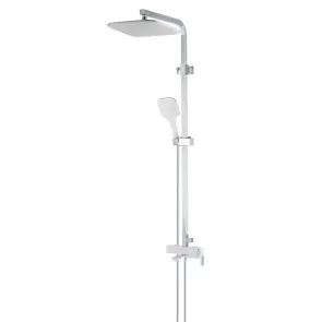 Душова колона зі змішувачем KOER KB-56009-04 3 функціі (Колір хром+білий) (KR5987) №1