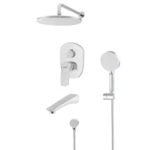 Вбудована душова система із змішувачем Koer KB-64008-01 (Колір хром) (KR3476)