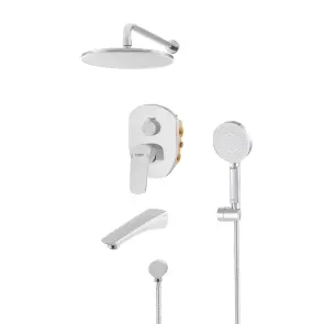Вбудована душова система із змішувачем Koer KB-64008-01 (Колір хром) (KR3476) №6
