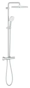 Душевая система с термостатом для настенного монтажа Grohe Tempesta System 250 Cube (26689001) №1