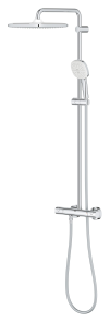 Душевая система с термостатом для настенного монтажа Grohe Tempesta System 250 Cube (26689001) №5