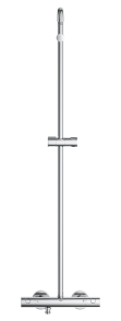 Душевая система с термостатом для настенного монтажа Grohe Tempesta System 250 Cube (26689001) №6