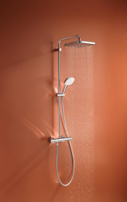 Душевая система с термостатом для настенного монтажа Grohe Tempesta System 250 Cube (26689001) №12