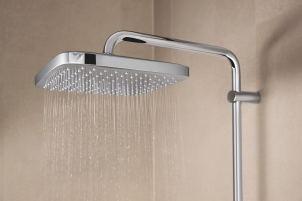 Душевая система с термостатом для настенного монтажа Grohe Tempesta System 250 Cube (26689001) №13