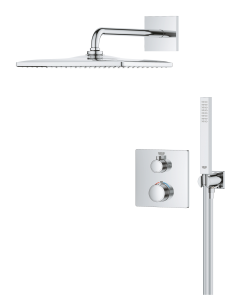 Душевая система скрытого монтажа с термостатом Grohe Grohtherm (34870000) №4