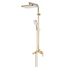 Душевая колонна со смесителем KOER KB-56037-12 3 функции (Цвет матовое золото) (KR6003)