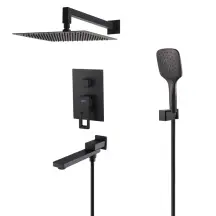 Душевая система встроенная KOER KB-66009-05 3 функции (Цвет черный) (KR6020)