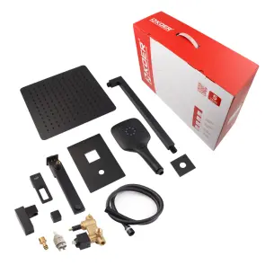 Душевая система встроенная KOER KB-66009-05 3 функции (Цвет черный) (KR6020) №4