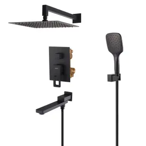 Душевая система встроенная KOER KB-66009-05 3 функции (Цвет черный) (KR6020) №7