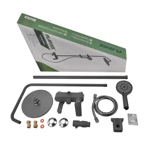 Душевая колонна со смесителем Plamix Lucas-008-J Graphite (Цвет графит) (PM6103) №8
