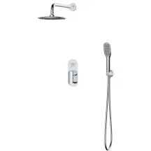 Встроенная душевая система Koer KB-62028-01 2 функции (Цвет хром) (KR6008)