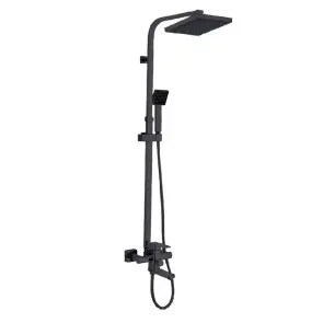 Душова колона зі змішувачем Zerix LEB16-123 Black (кол. чорний) (ZX5574) №1