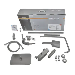 Душевая колонна со смесителем Mixxus Premium MARLIN 009-J GRAPHITE с кнопкой переключения, 4 режима (MI6831) №8