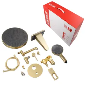 Вбудована душова система Koer KB-66029-12 3 функції (Колір матове золото) (KR5957) №10