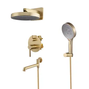 Вбудована душова система Koer KB-66029-12 3 функції (Колір матове золото) (KR5957) №11