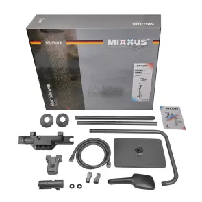 Душевая колонна со смесителем Mixxus Premium Terra 009-J Graphite (цвет графит) (MI8385) №8