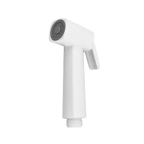 Смеситель для гигиенического душа Plamix Kubus-222 SET White (со шлангом и воронкой) (PM0744) №2