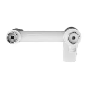 Смеситель для гигиенического душа Plamix Lucas-222 SET White (со шлангом и воронкой) (Цвет белый) (PM6104) №2