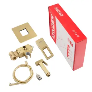 Смеситель для гигиенического душа Koer KB-23009-12 (Цвет матовое золото) (KR5984) №4