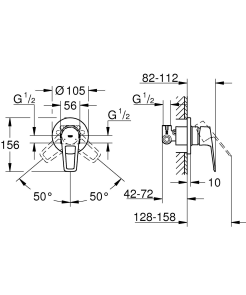 Набір для гігієн.душу Grohe BauLoop New (UA11104202) №7