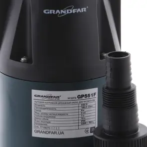 Дренажний насос для чистої води Grandfar GP551F (GF1084) №2