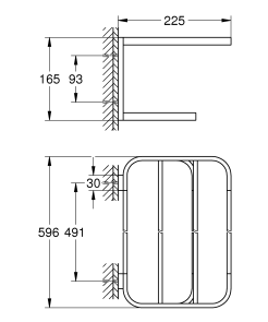 Поличка для рушників Grohe Selection (41066000) №3