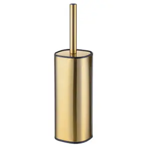 Йоржик для унітазу підлоговий Mixxus Premium Quadro-TB0201 Brushed Gold (колір матове золото) (MI8395) №1