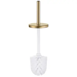 Йоржик для унітазу підлоговий Mixxus Ellipse-TB0202 Brushed Gold (колір матове золото) (MI8401) №10