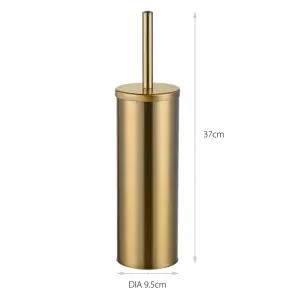 Йоржик для унітазу підлоговий Mixxus Ellipse-TB0202 Brushed Gold (колір матове золото) (MI8401) №12